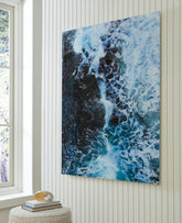 Bay Furniture Gallery - Ashley Furniture - Clemick Wall Decor - Wall Art / Turquoise - A8000422